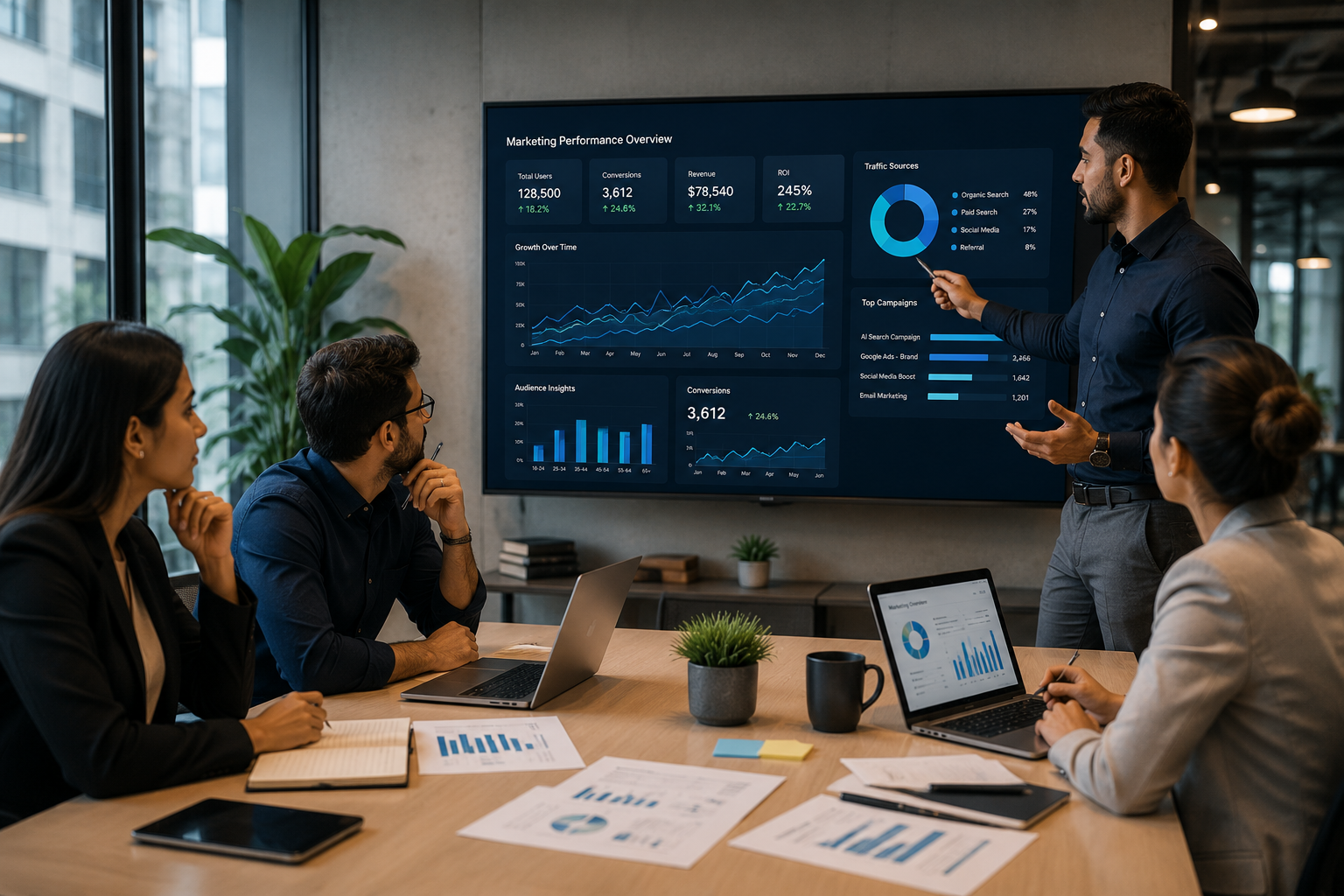 ARIA Digital Marketing Team Collaboration